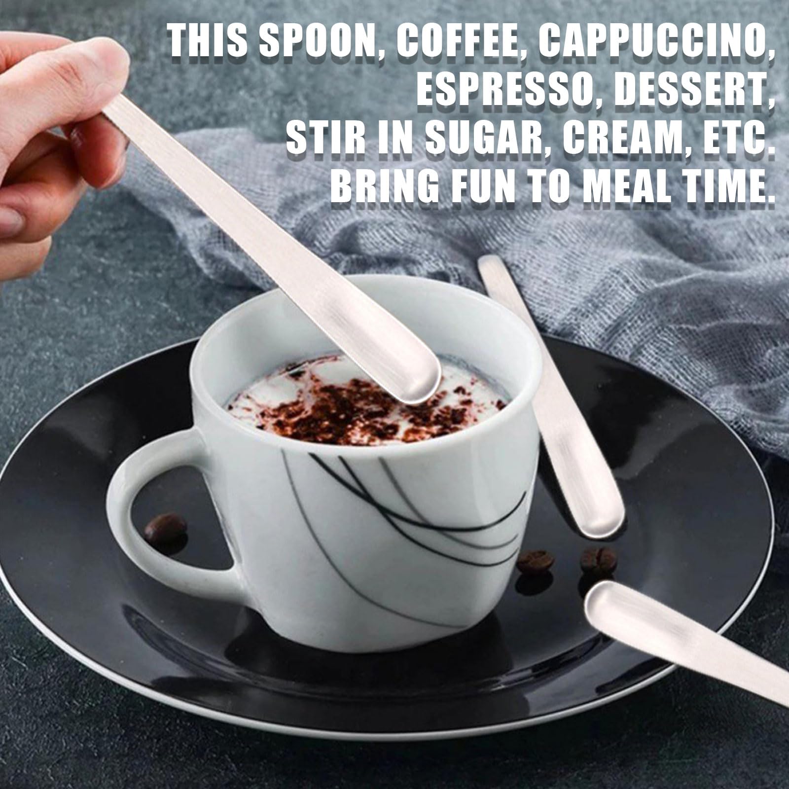 Amazon.co.jp: マドラースプーン 6本セット ステンレス製 コーヒー